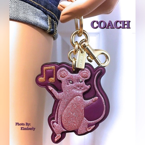 COACH Year of The Rat Keychain Bag Backpack Charm - Picture 2 of 6
